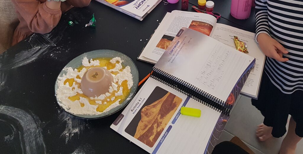 Astonomy volcano experiment Apologia
