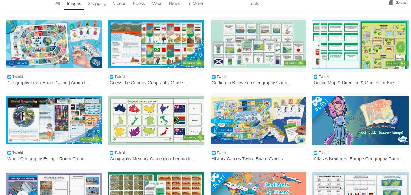 Twinkl Geography Games
