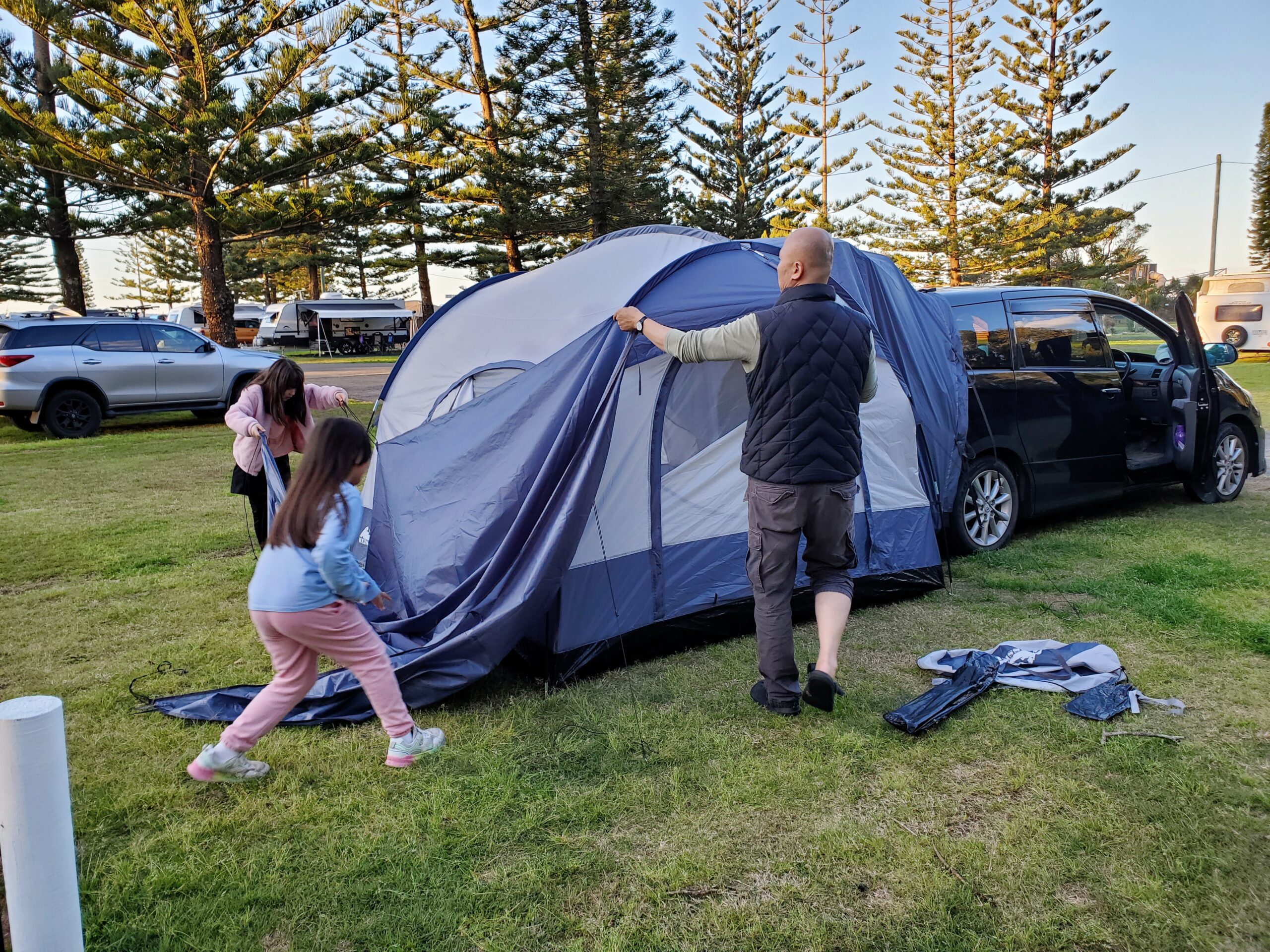 Camping in Toyota Estima