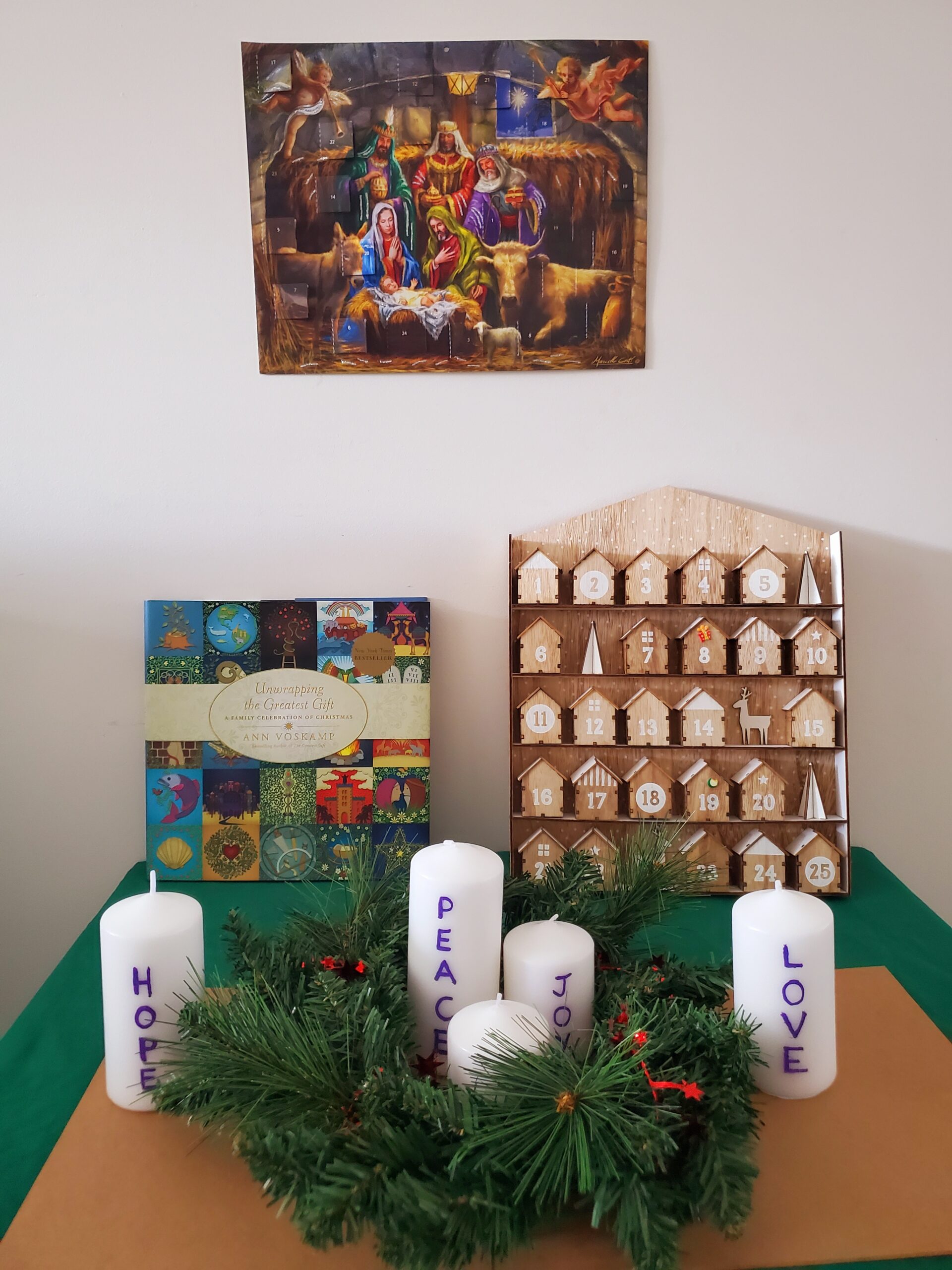 Jesus Christmas table