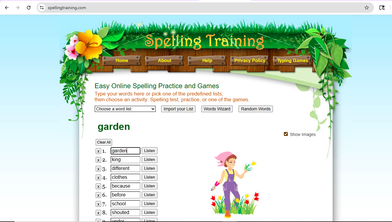 Spelling Training